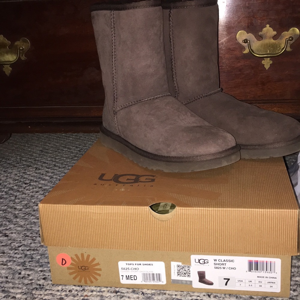 Brown uggs EUC size 7